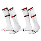Findway Scrunch Football Soccer Socks, 2 Pairs Compression Ultra Long Soccer Socks Non-Slip Sports Athletic Socks for Men & Boy