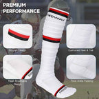 Findway Scrunch Football Soccer Socks, 2 Pairs Compression Ultra Long Soccer Socks Non-Slip Sports Athletic Socks for Men & Boy