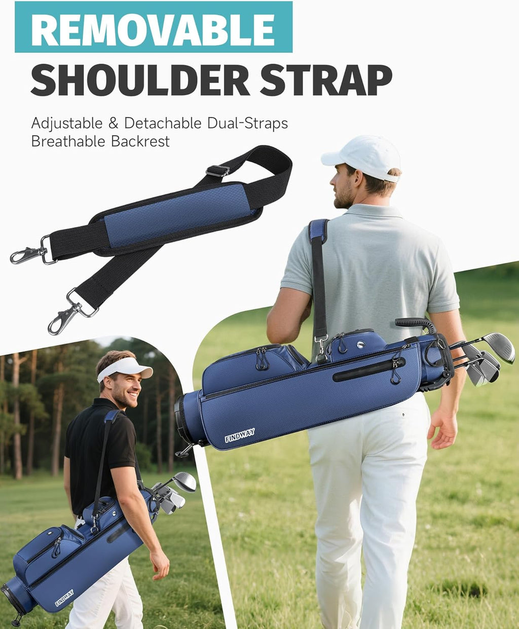 Findway 3-Way Dividers Golf Stand Bag