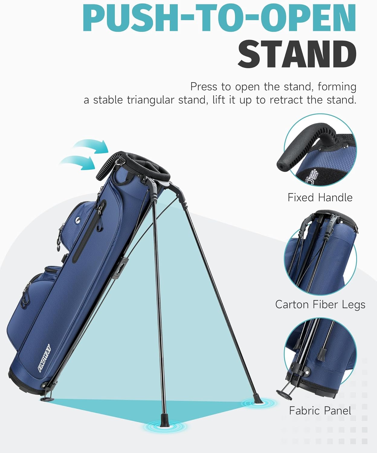 Findway 3-Way Golf Stand Bag - Findway Outdoor Gear - Ski Snow