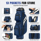 Findway 15‑Way Dividers Golf Cart Bag