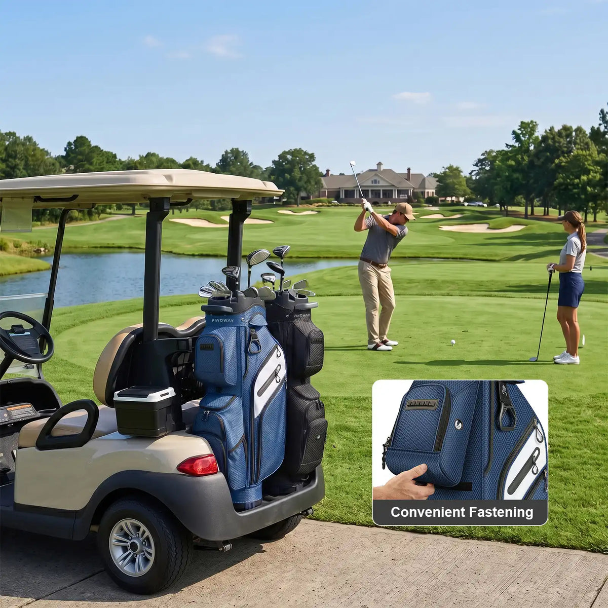 Findway 15‑Way Dividers Golf Cart Bag