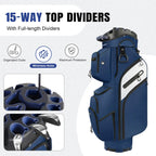 Findway 15‑Way Dividers Golf Cart Bag