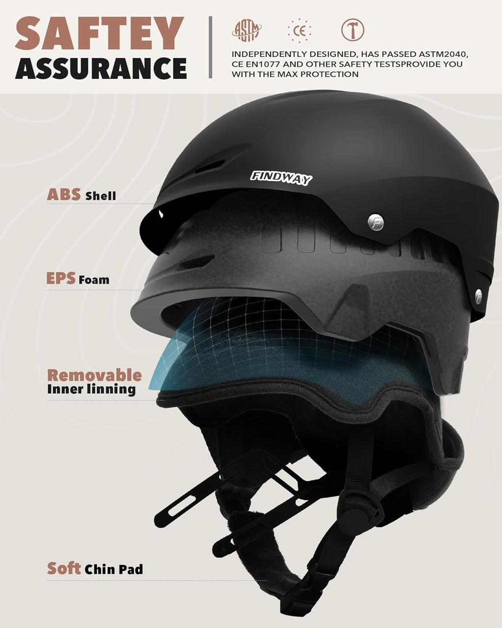 Findway Ski & Snowboard Helmet