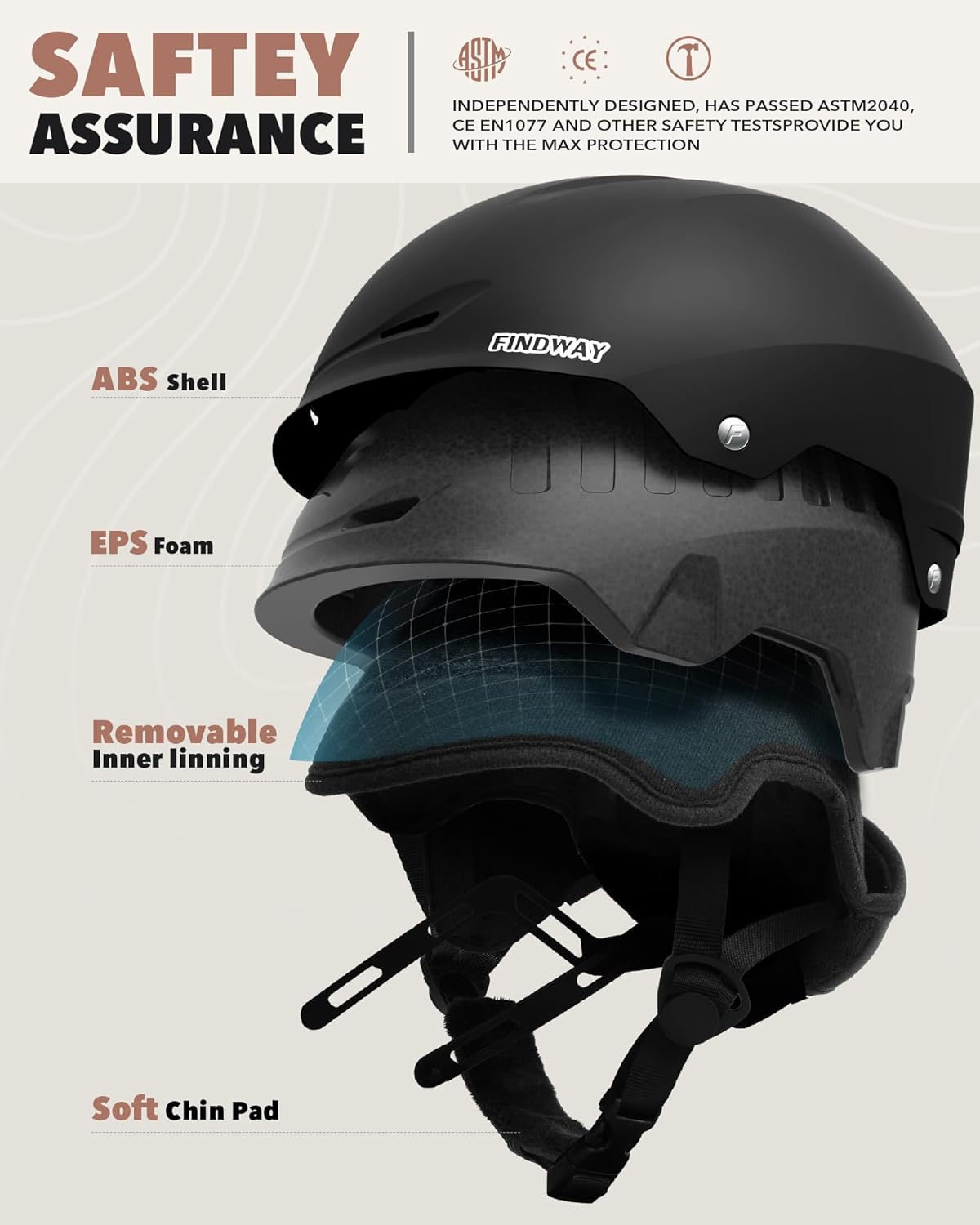 Findway Ski & Snowboard Helmet