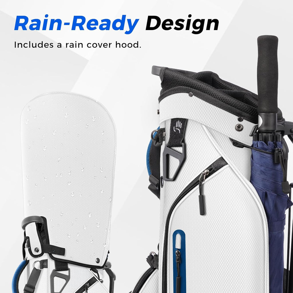 findway 5 way golf stand bag with rain cover hood