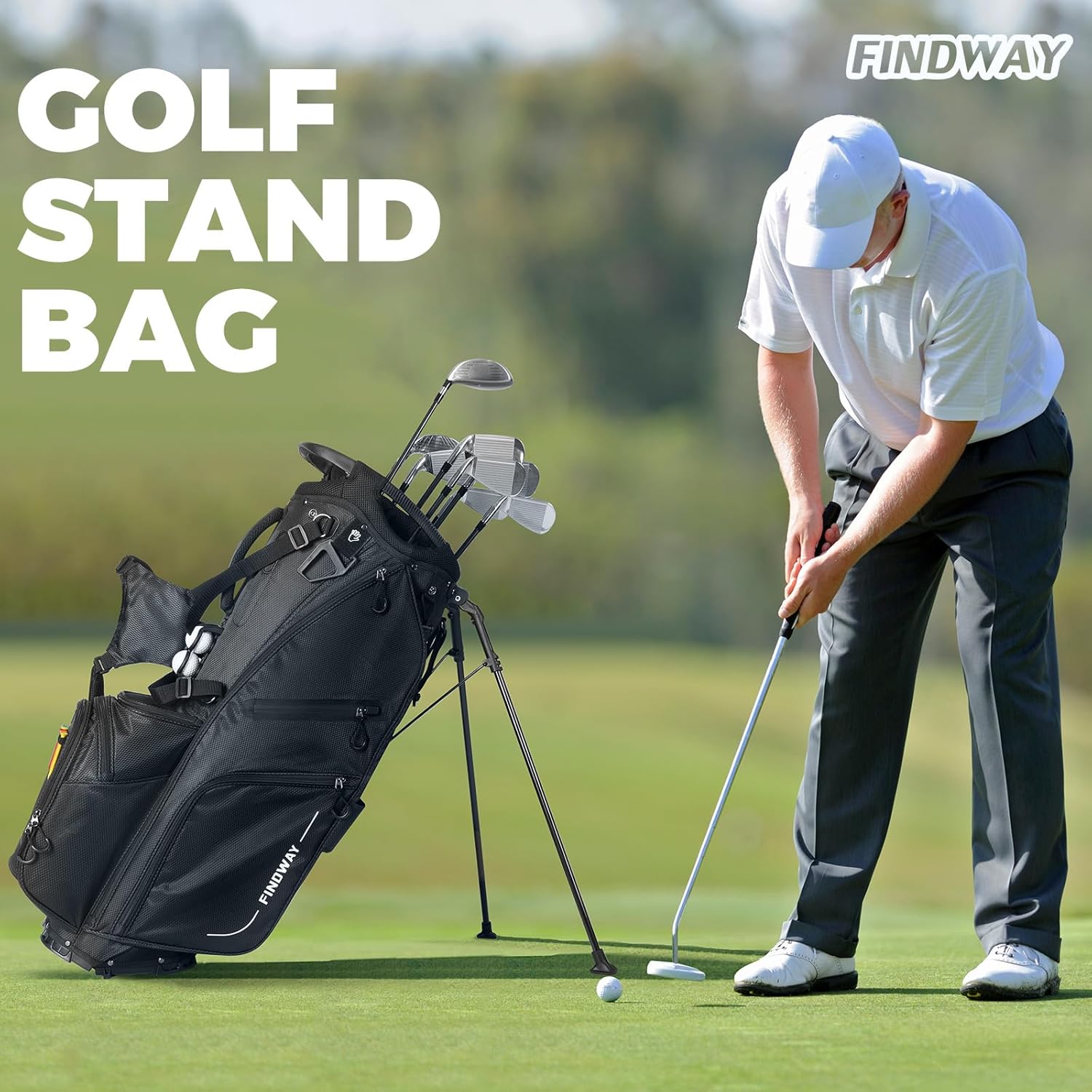 Findway 14-Way Golf Stand Bag