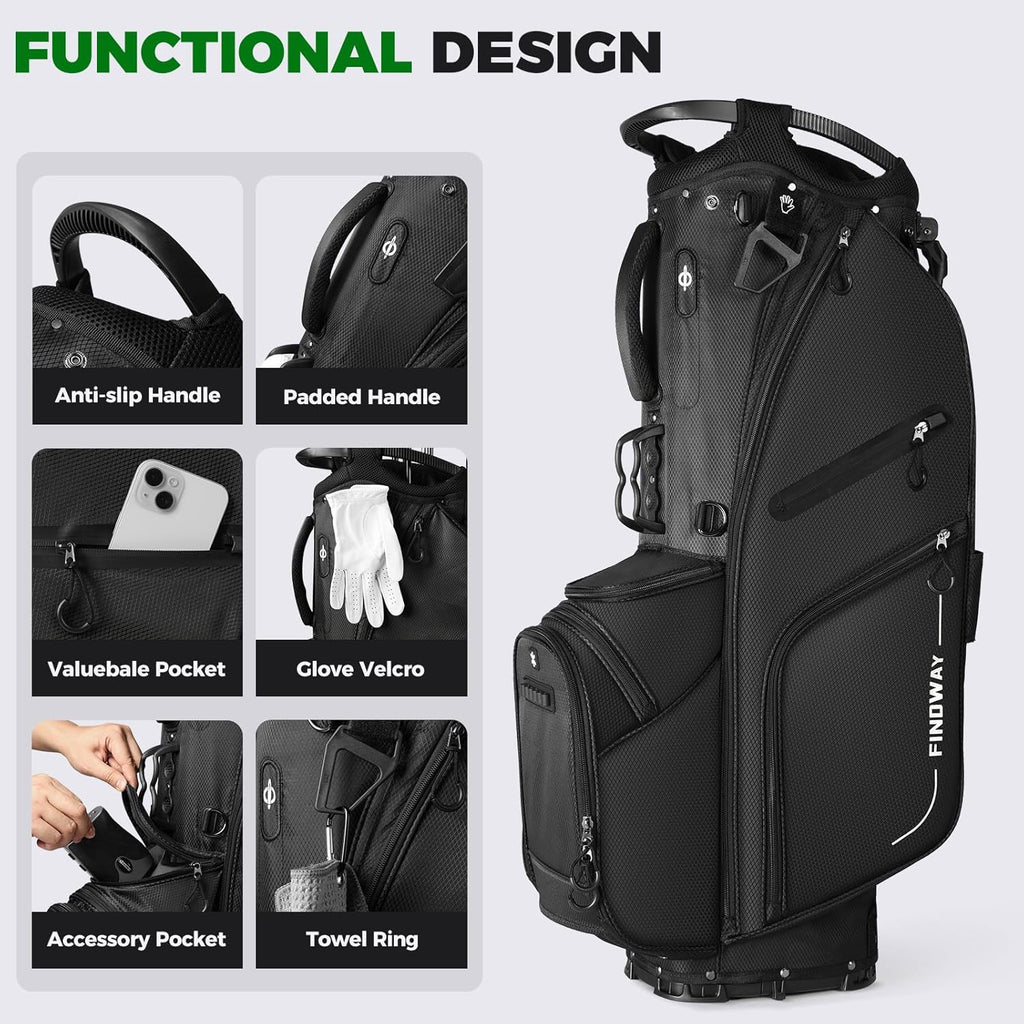 Findway 14-Way Golf Stand Bag