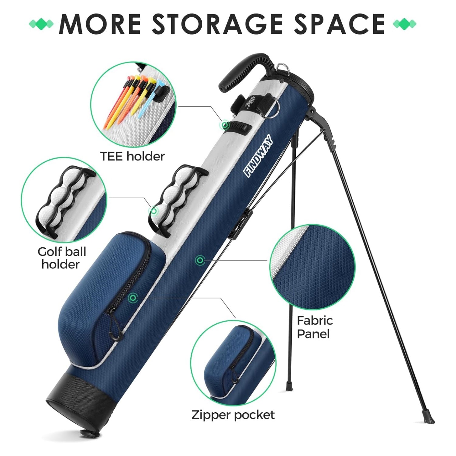 Findway 2-Way Golf Stand Bag