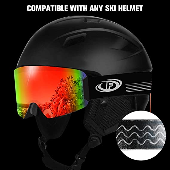 Ski Goggles, Cylindrical Anti-Fog Snow Goggles