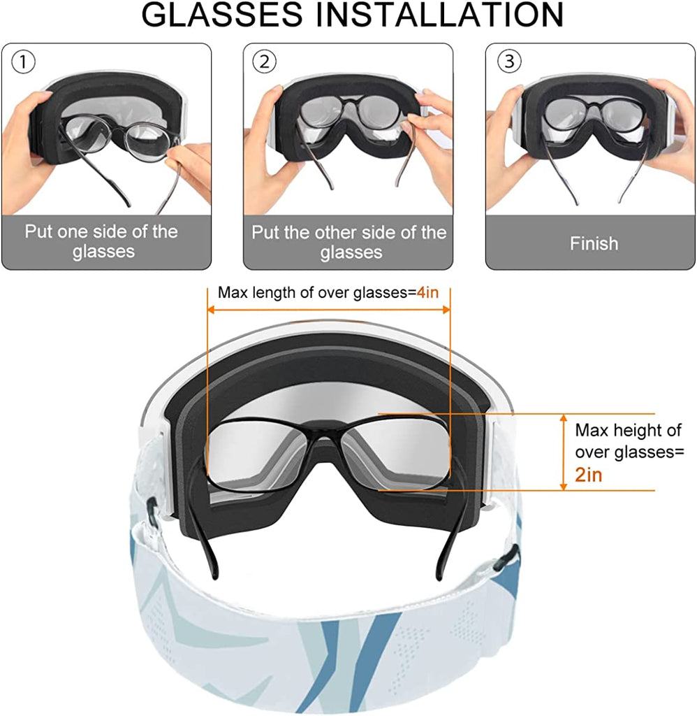  findway - Gafas de esquí y snowboard para niños, niñas,  jóvenes, diseño para usar sobre lentes : Deportes y Actividades al Aire  Libre