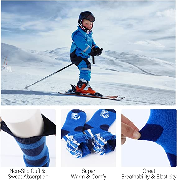 Findway Kids Ski Socks   Merino Wool