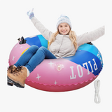 Findway Snow Tube, Inflatable Snow Tubes Sled for Kids Adults Thickened 0.6mm PVC Freeze-Resistant Ski Circle Winter Outdoor Sports Snow Games Skiing